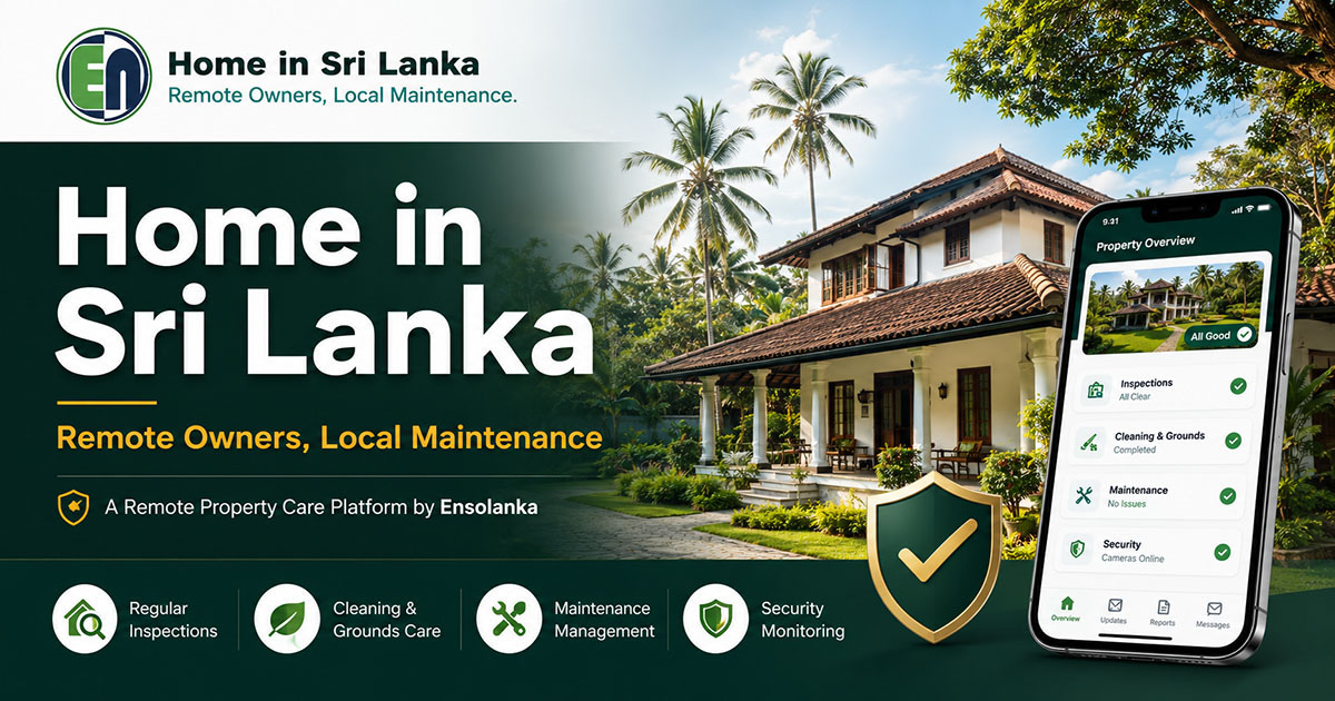 Home in Sri Lanka property care